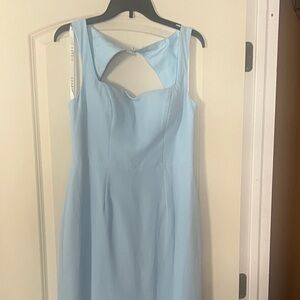 Azazie Light Blue Maxi Dress